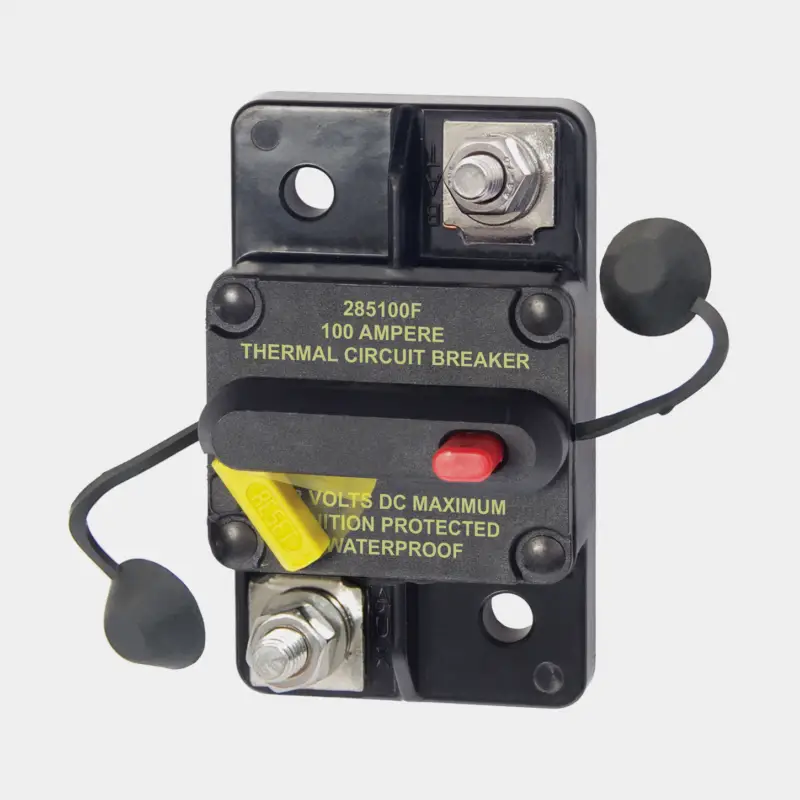 Livraison Express Disjoncteur automatique Blue Sea Systems Circuit Breaker 285 Surface Mount, 100 A, M6, 48 V DC