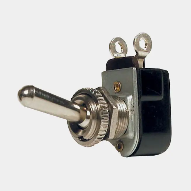 Interrupteur à bascule, Ø12 mm, argent Livraison Express