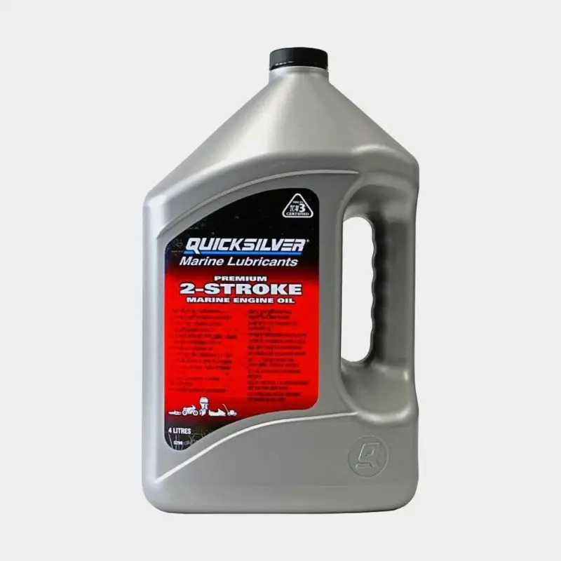 Huile minérale pour hors-bord 2-temps Quicksilver Premium 2-Stroke Engine Oil, NMMA TC-W3, 4 litres Promotion