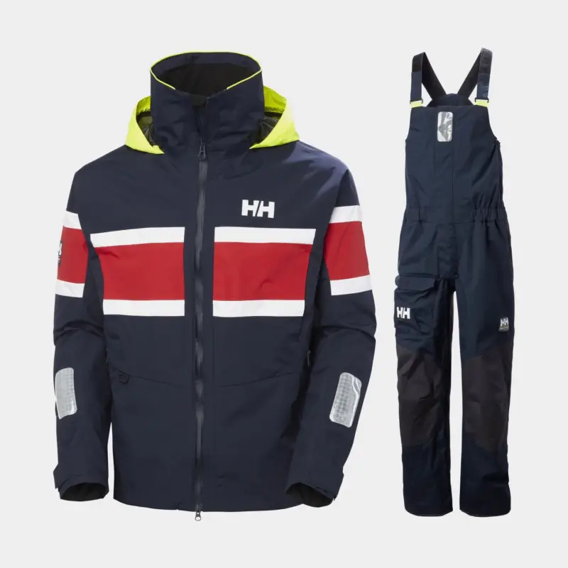Expédition Rapide Ensemble ciré marin Helly Hansen Salt Original + Pier 3.0 Coastal, Navy, hommes