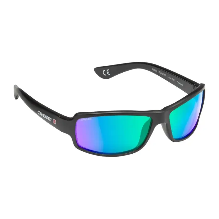 Livraison Express Lunette Polarisante Cressi Ninja Floating Black / Green Mirror