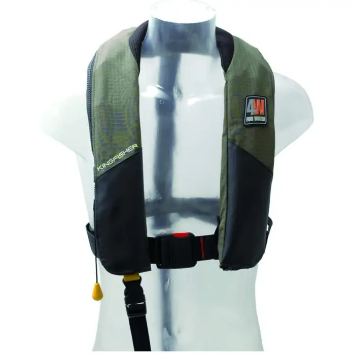 Gilet gonflable 4Water Kingfisher 150N manuel kaki Achetez Aujourd'hui