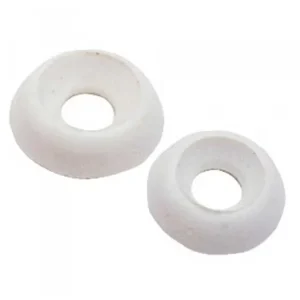 Rondelle cuvette bombée blanc 4 mm - Lot de100 Réduction
