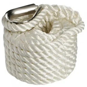 Achat Immédiat Cordage - bosse d'amarrage - Ø 16 mm - 12 M - blanc